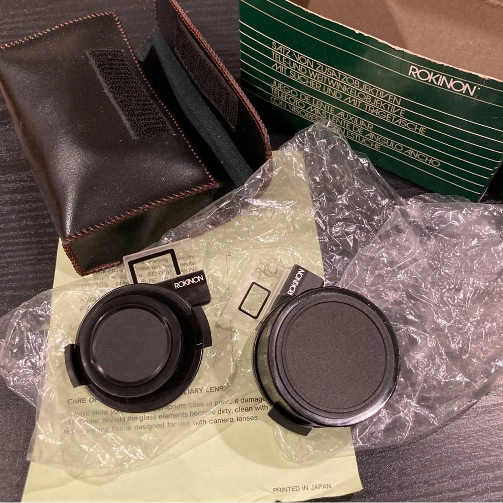 Vintage ROKINON AUXILIARY LENS SET FOR RICOH AF-5/AF-40